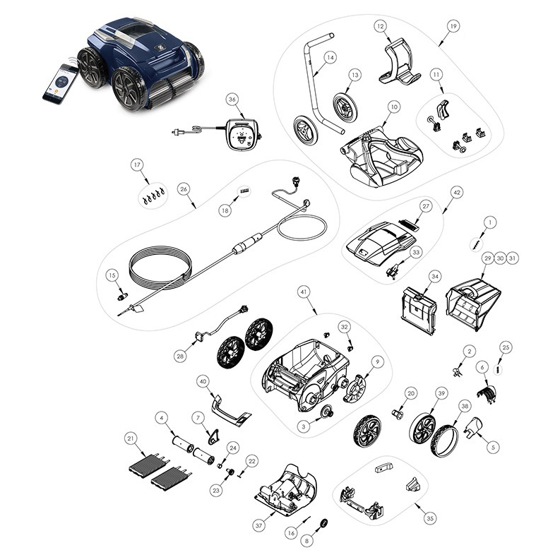 Zodiac RA 6300 spare parts