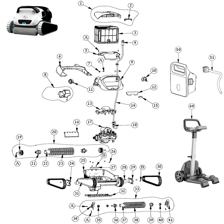 Dolphin PoolStyle 50i Spare Parts