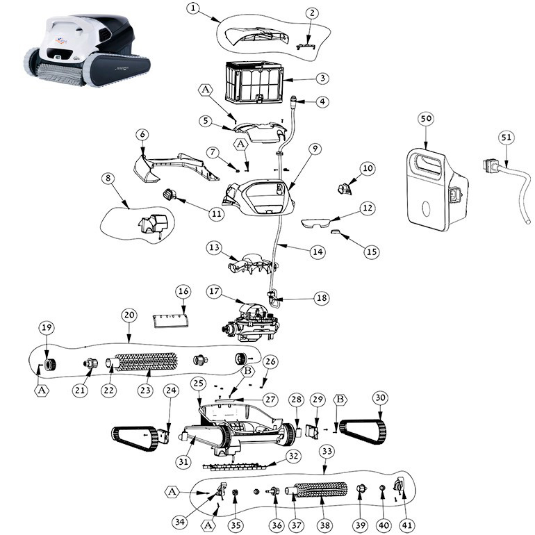 Dolphin PoolStyle 30 Spare Parts