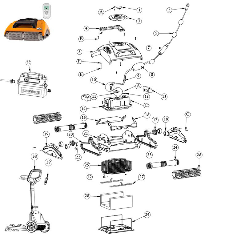 Dolphin W20 Spare Parts